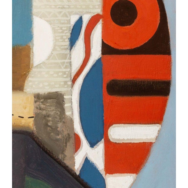 Max Papart "Blue No. 2" Oil on Canvas For Sale - Image 4 of 9
