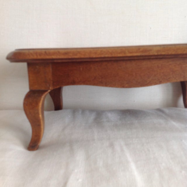 1910s Early American Walnut/Maple Footstools For Sale - Image 4 of 9