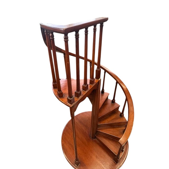 Antique Mahogany Spiral Staircase Model For Sale - Image 12 of 12
