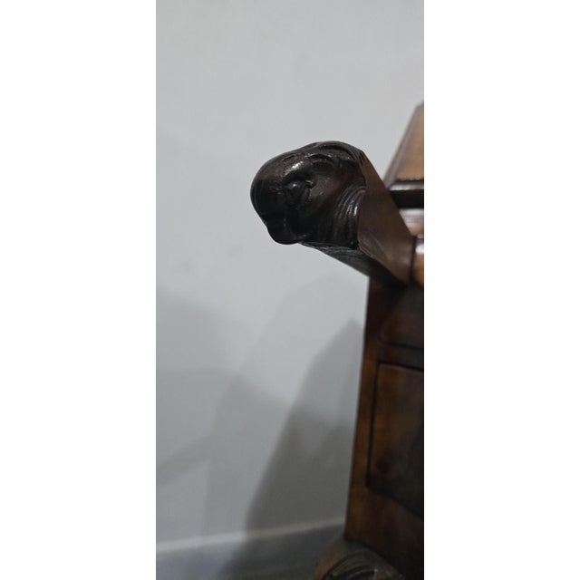 Queen Anne Burr Walnut Bureau For Sale - Image 8 of 15