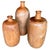Three beautiful containers hand carved from century old mahogany wood. These are all solid wood and are therefore stable...