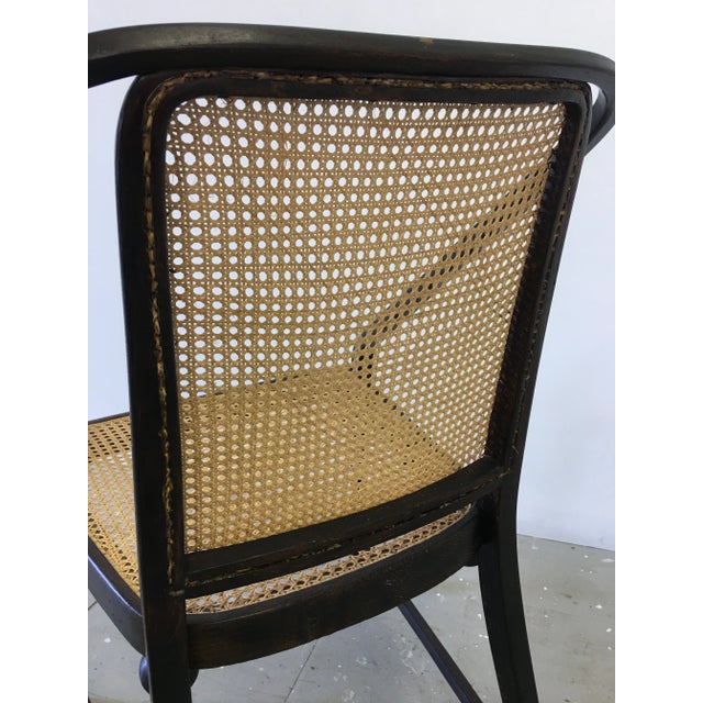 Josef Hoffmann Caned Side Chair For Sale - Image 9 of 13