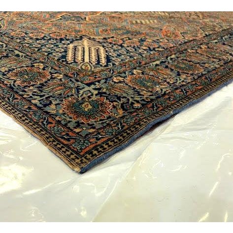 Antique Persian Mohtasham , 4'4" X 6'7" For Sale - Image 9 of 11