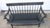 1980s Hitchcock Black Farmhouse Bench Signed Designer For Sale - Image 9 of 11