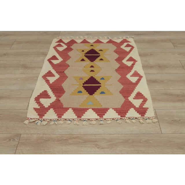 Size: 2.2 x 3.4 ft ( 67 x 104 cm) 26 x 40 inches Color: Organic Natural Dye ( Terraa-Cotta...