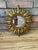 Vintage Mid 20th Century 12.5" Gilded Sunburst Accent Wall Mirror For Sale - Image 15 of 18