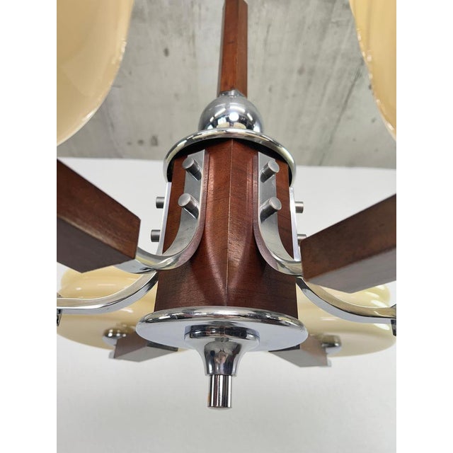 1930s Large Art Deco Chandelier by Adolf Loos, 1930s For Sale - Image 5 of 11