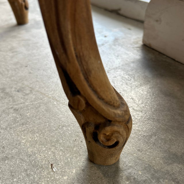 Antique Carved Wood Openwork Side Table For Sale - Image 10 of 12