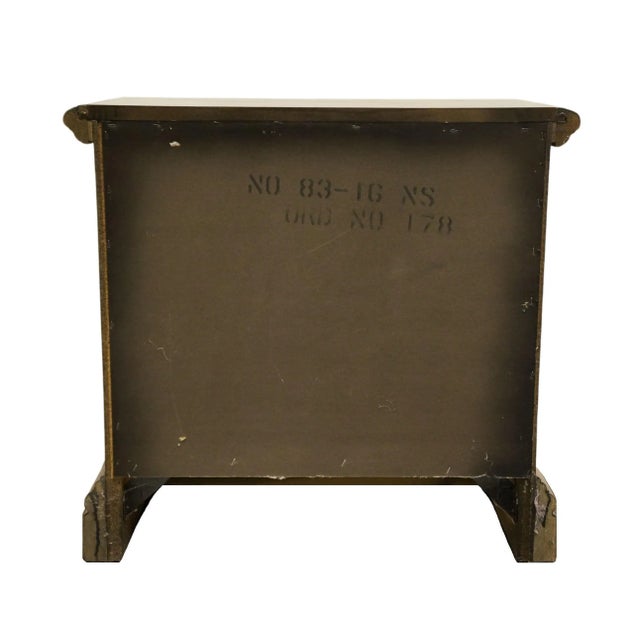 High End Vintage Rustic European Style 26" Two Drawer Nightstand For Sale - Image 9 of 12