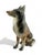 Mid-Century Modern 1960’s Royal Dux Porcelain German Shepherd Dog Statue Czechoslovakia For Sale - Image 3 of 6