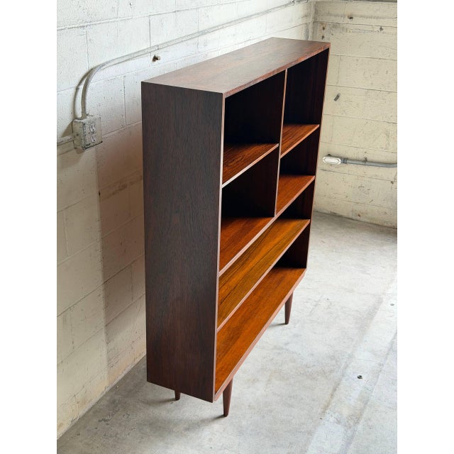 Rosewood Display Bookcase Omann Jun Denmark 1960s For Sale - Image 9 of 10