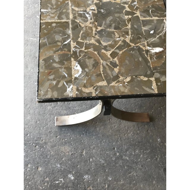 Mid-Century Chrome & Marble Coffee Table, 1950s For Sale - Image 4 of 10