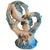 Rococo Vintage Capodimonte-Style Doves on Ornate Floral Tree | Blue & White Porcelain Figurine | Made in Taiwan For Sale - Image 3 of 6