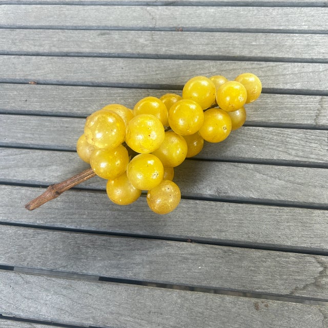Mid-Century Modern 1960s Golden Umber Alabaster Grape Cluster For Sale - Image 3 of 9