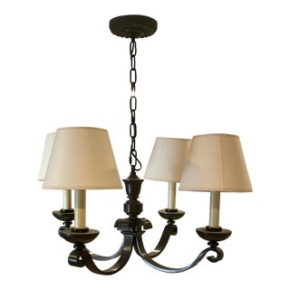 Visual Comfort Michael S Smith Bronze Palma Chandelier For Sale