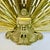 1950s Vintage English Edwardian Neoclassical Brass Peacock Fan Fireplace Screen. For Sale - Image 9 of 16