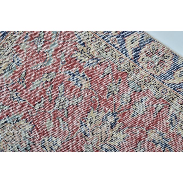 1950s Turkish Handmade Oushak Rug For Sale In Phoenix - Image 6 of 10