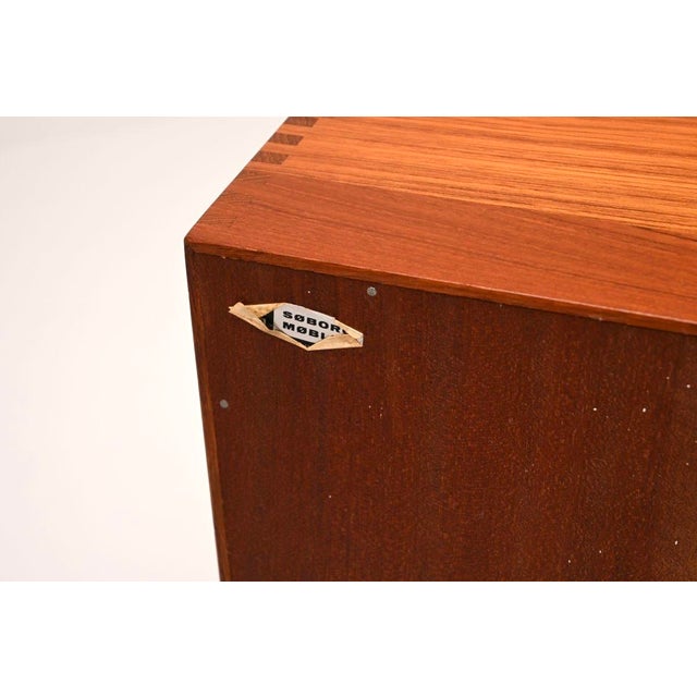 Vintage Danish Teak Cabinets by Peter Hvidt and Orla Molgaard Nielsen for Søborg Møbelfabrik, 1960s, Set of 2 For Sale - Image 9 of 11