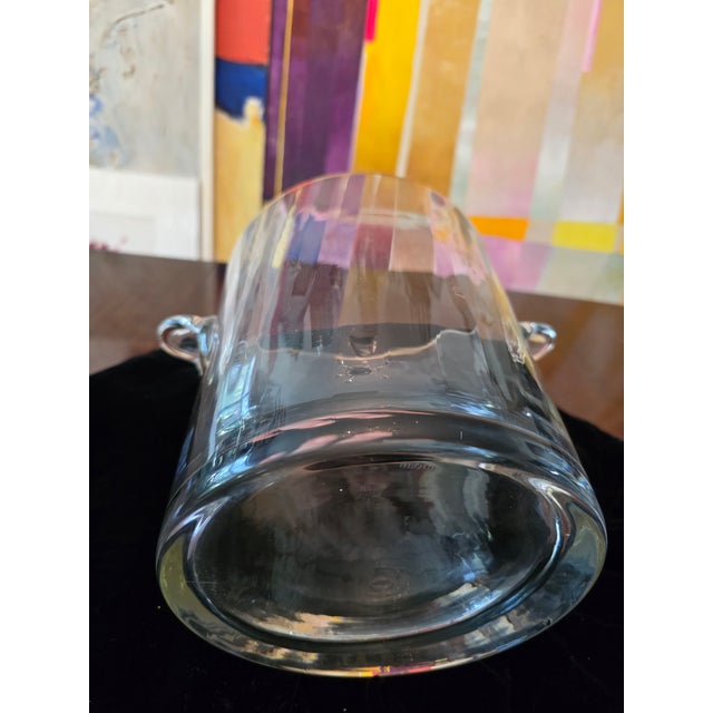 Mid-Century Modern Vintage Mid Century Modern Baccarat Style Barware Ice Bucket For Sale - Image 3 of 7