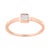 A classic look for the classic girl. Fashioned in stunning 14k rose gold plated .925 sterling silver, this promise ring...
