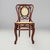 Antique Italian Wood and Vienna Straw Chairs with Curl Details, 1890s, Set of 4 For Sale - Image 3 of 18