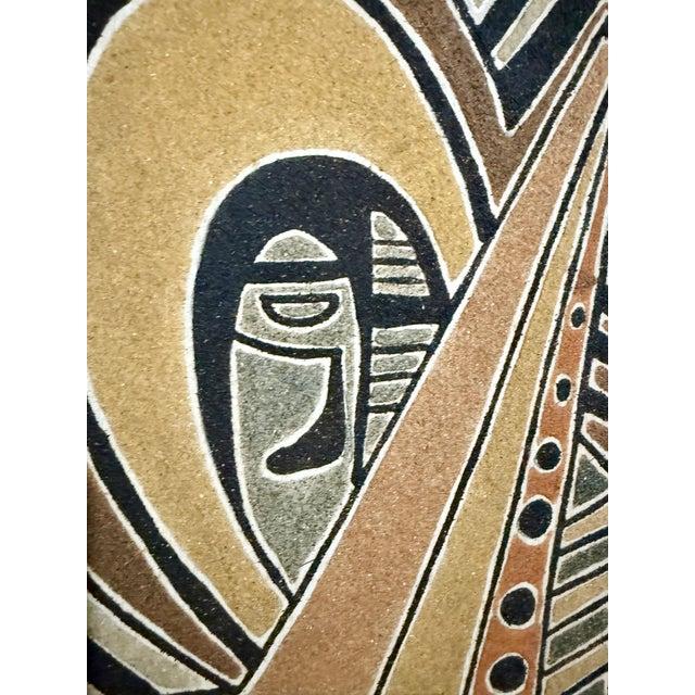 Sculpture Materials Alfred Reth, 1952 Hungarian Cubism Wall Hanging Relief Sculpture Sand Painting Cubist A. Reth, 1952 For Sale - Image 7 of 16