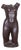 Art Deco Nude Torso Statue in Ceramic, 1940s For Sale