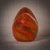 Mid-Century Modern Murano Art Orange Glass Egg, Italy, 1980s For Sale - Image 10 of 11