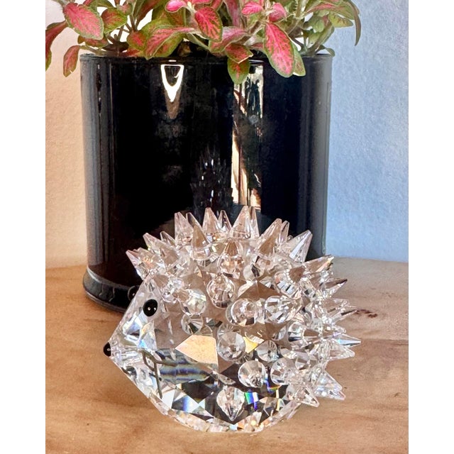 Swarovski Crystal Woodland Friends Hedgehog A charming Swarovski crystal Woodland Friends hedgehog figurine, beautifully...