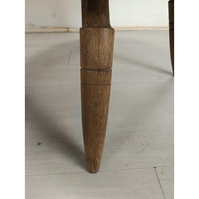 Brutalist Oak Coffee Table from Dudouyt, 1950s For Sale - Image 13 of 18