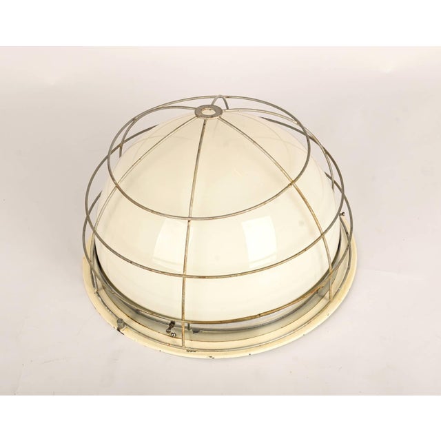 Large Bauhaus Opaline Glass Wall Lamps from Zukov, 1940s, Set of 4, in Very Good conditions. Designed 1920 to 1949 This...