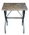 Black French Garden or Conservatory Table With Marble Top Over Polished Steel For Sale - Image 8 of 10