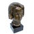 1940s J.G., Bust of Girl, 1940s, Bronze and Wood For Sale - Image 5 of 15