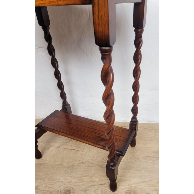 Wood Antique Victorian English Occasional Table, 1890 For Sale - Image 7 of 17