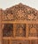 Vintage Hand Carved Two Panel Teak Room Divider Folding Screen For Sale - Image 12 of 18