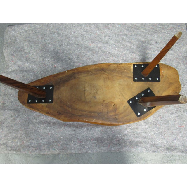 1960s Mid-Century Modern Solid Koa Wood Free-Form Live ...