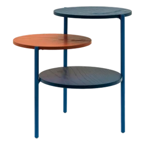 Blue & Coral Triplo Table by Mason Editions
