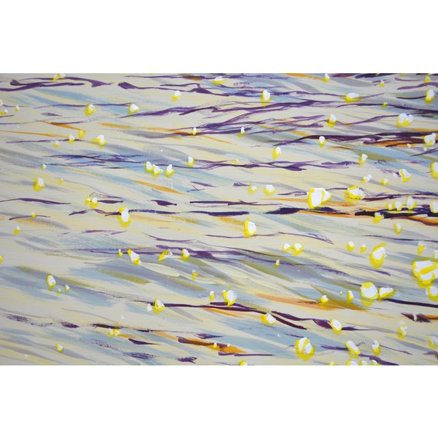 Golden Sparks of the Ocean.Modern Original Painting. Arts Bound For Sale - Image 9 of 12