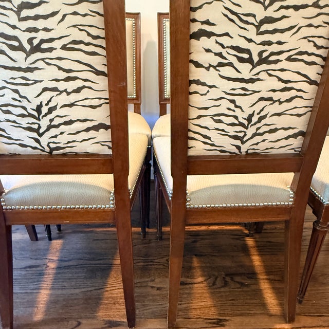 Mid 20th Century Set of 6 Vintage Louis Style Dining Chairs For Sale - Image 5 of 14