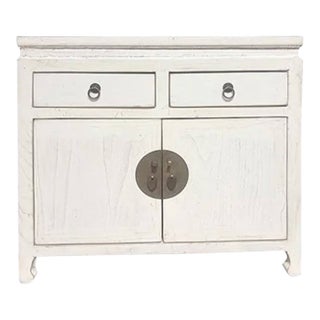 1980s White Shanghai Cabinet For Sale