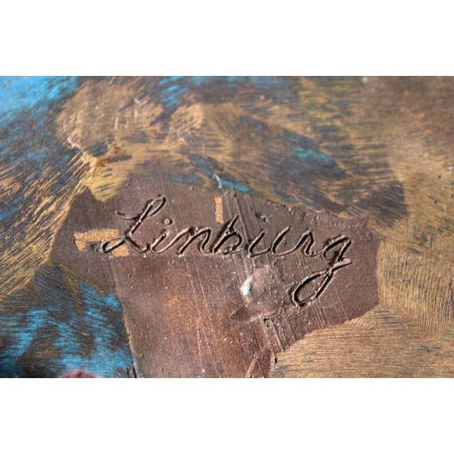 Modern Late 20th Century Le Souvenir II Modern Polychromed Bronze Hanging Wall Sculpture Signed Sue Linburg For Sale - Image 3 of 13