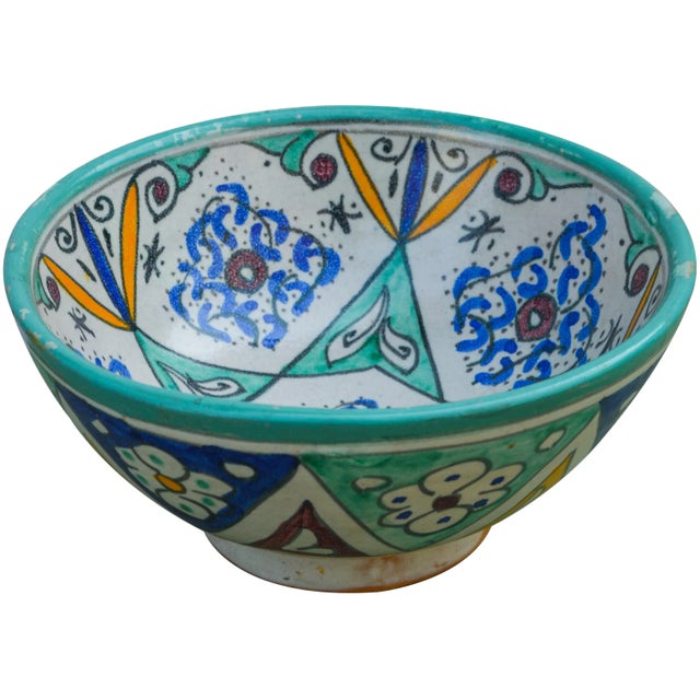 Mid 20th Century Moorish-Patterned Ceramic Bowl For Sale - Image 4 of 11