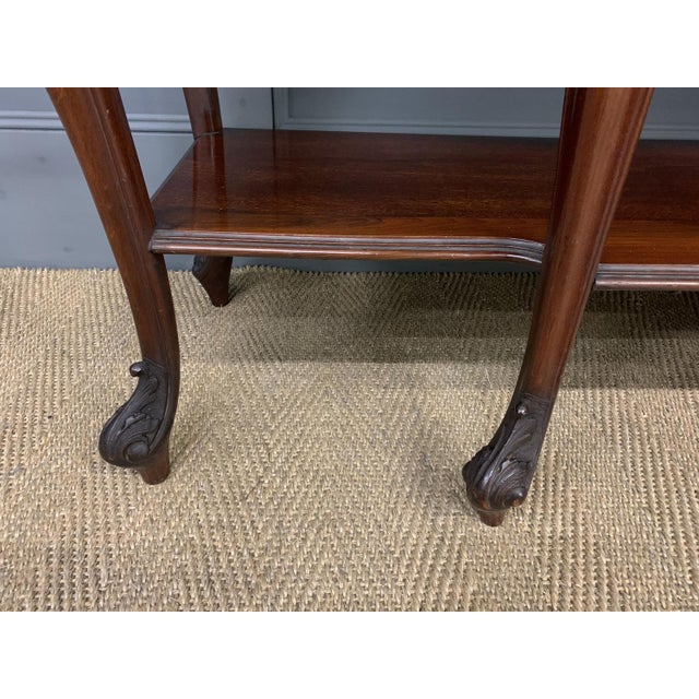 Carved Mahogany Display Cabinet from Warings, 1900 For Sale - Image 3 of 18