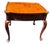 Exquisite Vintage Hekman Furniture Accent Tables With Rich Burled Wood, Elegant French Cabriole Legs & Scalloped Edges For Sale - Image 9 of 12