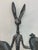 Mid-Century Modern Attributed to Thomas Molesworth Rabbit Brutalist Iron Sculpture For Sale - Image 3 of 5