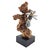 Handcrafted from welded mixed metals and mounted on a natural drift wood form, this whimsical Brutalist sculpture captures...