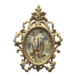 Vintage Brass Picture Frame