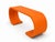 Mid-Century Modern Mid Century Modern Waterfall Style Console Orange For Sale - Image 3 of 4