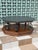 Vintage C. 1969 Mid Century Modern Spanish Revival Octagonal Slate Top & Iron Coffee Table For Sale In Austin - Image 6 of 10