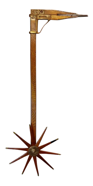 1910 Antique William Greenleaf Wood and Brass Lumber Caliper